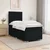 vidaXL Postelja boxspring z vzmetnico Črna 80 x 200 cm Blago