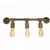 RUSTIK 35 ZIDNA LAMPA W0095-3 3*E27 cupreous