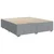 Vidaxl Box spring postelja z vzmetnico svetlo siva 200x200 cm blago