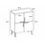 HANAH HOME Komoda Makro Anthracite