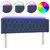 Vidaxl vidaXL Vzglavje postelje z LED modro 163x16x78/88 cm blago