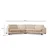 Atelier del Sofa Trosed 105x90x330cm Bež