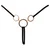 Cottelli Luxurious & Decorative Crotchless String 2323036 Black-Gold