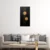 Canvas Slika na platnu Zlatni krugovi II, 60x120cm, Sa ramom, Beli