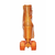 Kotalke Impala Sparkle Orange High Heel Rollerskates x Marawa
