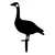 Aberto Design Dekorativna figura Goose 01, 64x44 cm, 1.5 mm