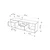 Hanah Home TV Komoda Glis, 145x44,8x35 cm, Hrast