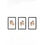 WALLXPERT Set 3 dekorativne slike Artsycllct23