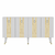 HANAH HOME Komoda Isil White Gold