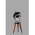 Opviq Stona lampa Yeni, Braon-crna