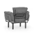 Atelier del Sofa Fotelja Nitta 95x85x70cm Siva