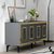 HANAH HOME Komoda Karya Anthracite Gold