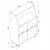 Hanah Home ormar za kafe kutak Leno 20680, 90 cm, Derin Sepet / beli