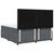 Vidaxl Box spring postelja z vzmetnico temno siva 180x200 cm žamet