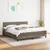 Vidaxl Box spring postelja z vzmetnico taupe 180x200 cm blago