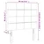 vidaXL Vzglavje postelje temno rjavo 90x5x118/128 cm blago