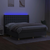 Vidaxl Box spring postelja z vzmetnico LED temno siva 160x200 cm blago