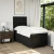 vidaXL vidaXL Box spring postelja z vzmetnico črna 90x200 cm blago, (21291754)