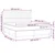 Vidaxl Box spring postelja z vzmetnico LED temno rjava 160x200cm blago