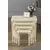 Hanah Home set od 4 umetnutih stočića Zeyra Avangart, krem