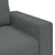 vidaXL Trosed kavč temno siv 220x77x82 cm blago