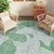 shumee Zunanja preproga zelena 190x290 cm PP