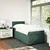 Vidaxl Box spring postelja z vzmetnico temno zelena 90x200 cm žamet