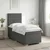 vidaXL Postelja boxspring z vzmetnico Temno siva 100 x 200 cm Blago
