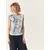 TATUUM Bluza Tossa  temno modra / bela