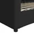 Vidaxl Raztegljiva postelja črna 90x190 cm blago