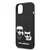 Maska Karl Lagerfeld and Choupette Liquid Silicone za iPhone 14, Crna