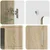 Kreveta s policom FLORIN Sonoma hrast 55,5 x 29 x 100 cm