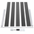 Panel za ogradu WPC 180 x 105 cm crni