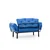 Atelier del Sofa Dvosed na razvlačenje Nitta 155x85x70cm Plavi