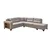 Atelier del Sofa Ugaona garnitura na razvlačenje Tloft Left, 230 x 285 cm, Krem