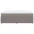 Vidaxl Box spring postelja z vzmetnico taupe 200x200 cm blago
