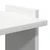 Regal za knjige s 3 razine bijeli 60x30x120cm konstruirano drvo