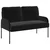 Setovi sofa s jastukom 3 pcs Crna 115 x 56 x 80 cm Šperploča