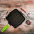 Square grill pan, cast iron, 24 x 24 cm, green handle - LAVA