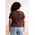 Trendyol Curve Ženska bluza Tbbss26Af00196, Braon