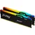 KINGSTON DIMM DDR5 32GB (2x16GB kit) 5600MTs KF556C36BBEAK2-32 Fury Beast RGB EXPO