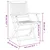 Sklopive vrtne stolice 4 kom 54x61x88 cm od drva bagrema
