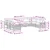 Set vanjskih sofa s jastukom 9 pcs Prirodna i svijetlo siva