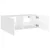 Zidni TV ormarić s LED svjetlima bijeli 80x35x31 cm