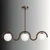 Opviq luster GEDIK-20442-E, 3 × E27, braon