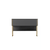 Hanah Home Komoda Luxe 120x80x30cm Zlatno-Antracit