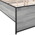 Okvir kreveta boja hrasta 180x200 cm konstruiranog drvo i metal
