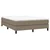 Vidaxl Box spring postelja z vzmetnico taupe 160x200 cm blago