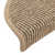 Prostirke za stepenice 15 kom 56x17x3 cm tamno bež poluokrugle