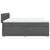 Vidaxl Box spring postelja z vzmetnico temno siva 180x200 cm blago